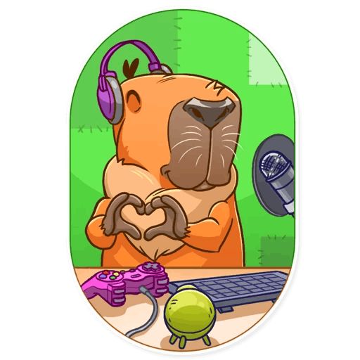 Mr. Capybara sticker 17