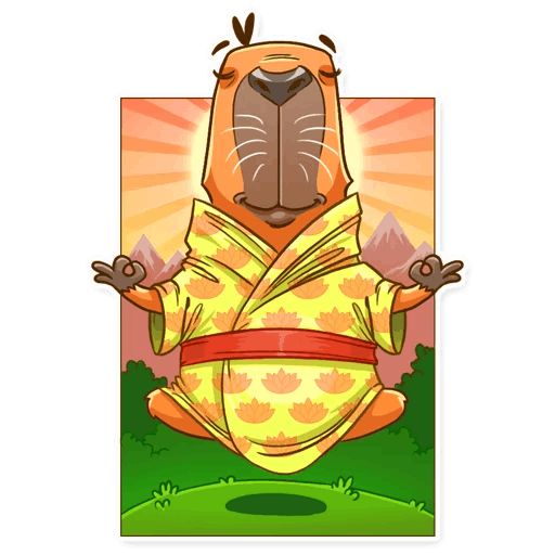 Mr. Capybara sticker 30
