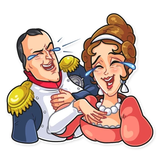 Napoléon et Joséphine Telegram sticker pack