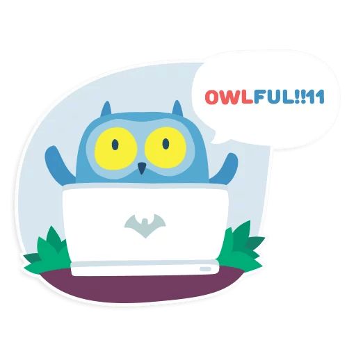 OTUS coding Owl sticker 2