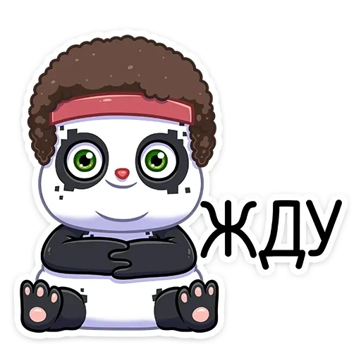 Панда Куару sticker 16