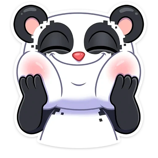 Панда Куару sticker 3