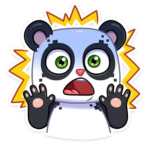 Панда Куару sticker 4