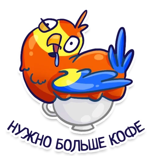 Попугаи sticker 23