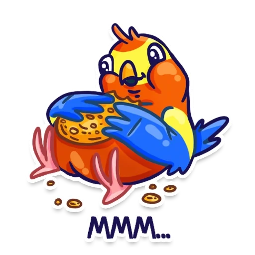 Попугаи sticker 32