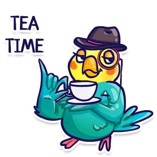 Попугаи sticker 8