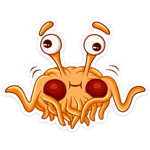 Макаронный Монстр :: @mosticks sticker 13