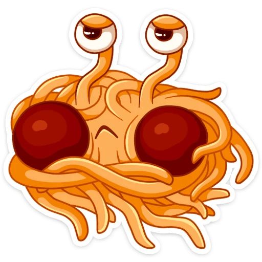 Макаронный Монстр :: @mosticks sticker 18