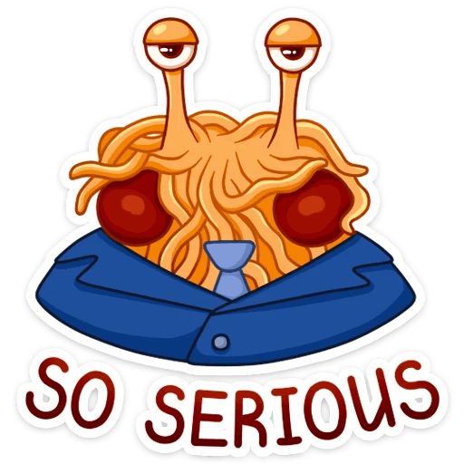 Макаронный Монстр :: @mosticks sticker 31