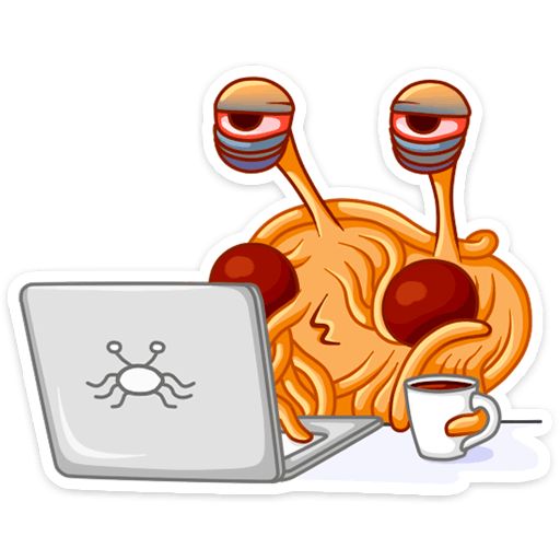 Макаронный Монстр :: @mosticks sticker 33