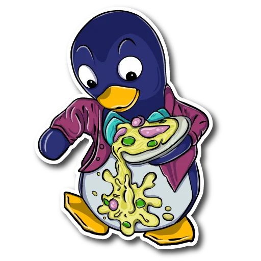 Пингвины 90-ых cuteenotart Telegram sticker pack