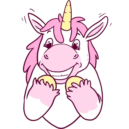Pink Unicorn sticker 2