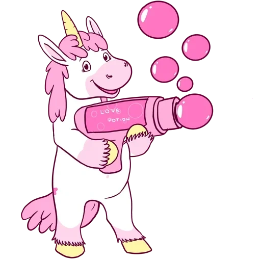 Pink Unicorn sticker 3
