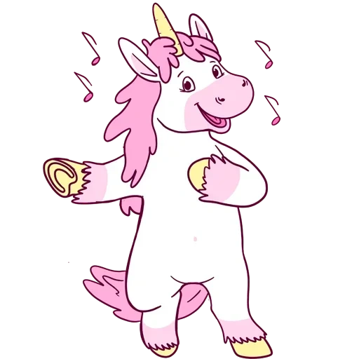 Pink Unicorn sticker 4