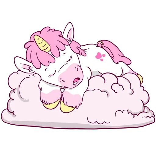 Pink Unicorn sticker 7