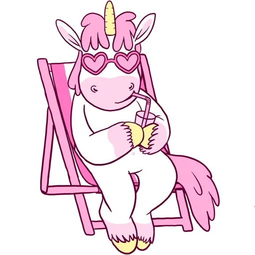 Pink Unicorn sticker 8