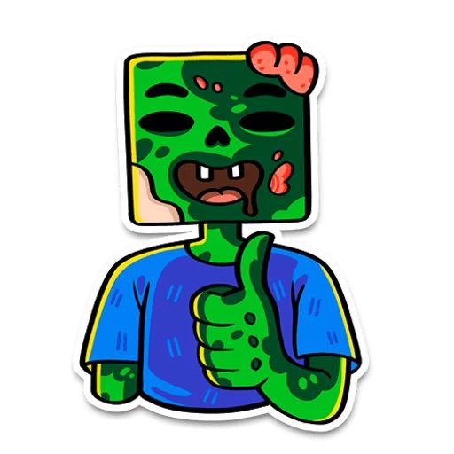 Просто зомби Telegram sticker pack