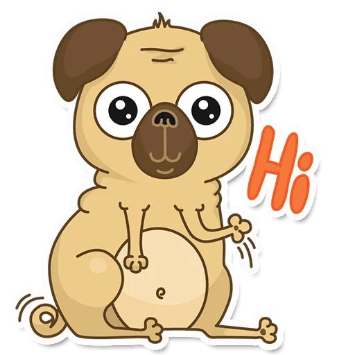 Pugsly Telegram sticker pack