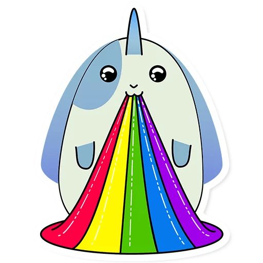 Кролик-единорог Пипа sticker 11
