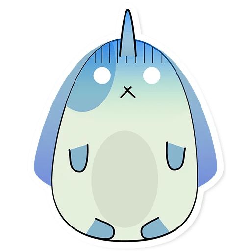 Кролик-единорог Пипа sticker 9