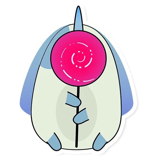 Кролик-единорог Пипа sticker 10