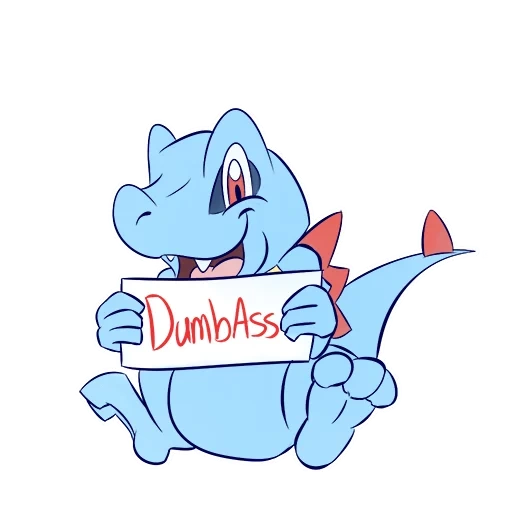 RudeTotodile sticker 2