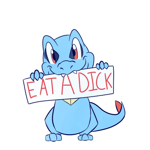 RudeTotodile sticker 3