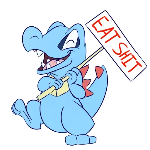 RudeTotodile sticker 4