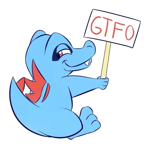 RudeTotodile sticker 5