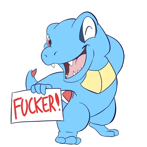RudeTotodile sticker 8