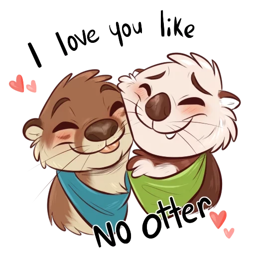Otters: Sake and Tako! Telegram sticker pack