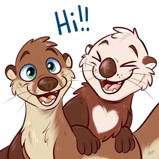 Otters: Sake and Tako! sticker 2