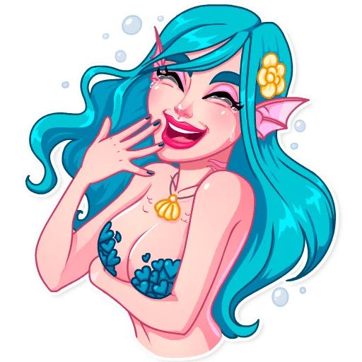 Русалочка Telegram sticker pack