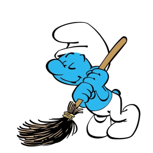 Smurf sticker 80