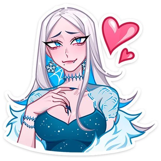 Снежная Карина Ян Ханин Telegram sticker pack