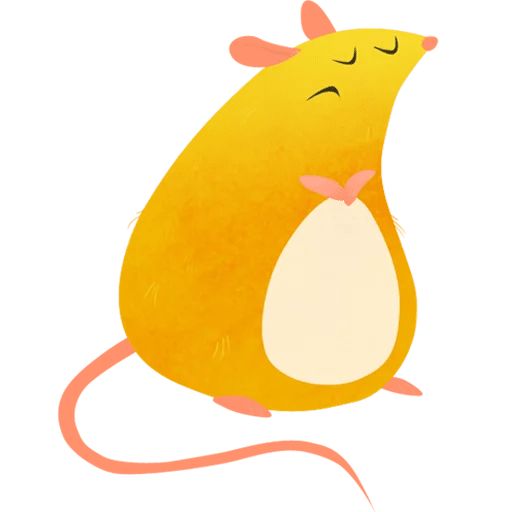 Круглая крыска Telegram sticker pack