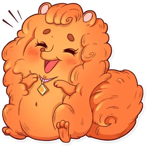Curly the Spitz Telegram sticker pack