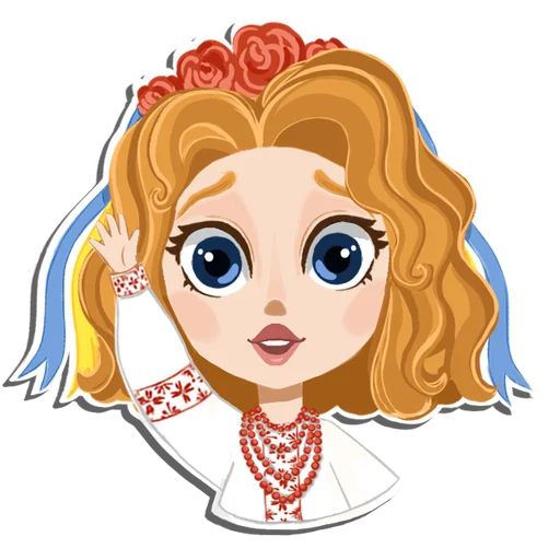 Украинская девушка Татьяна Виноградова Telegram sticker pack