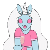 Unicorn Girl sticker 48