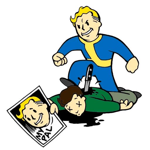 Vault boy sticker 30