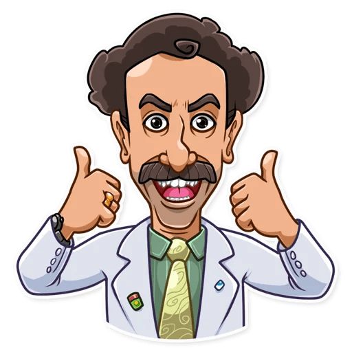 Borat Sagdiyev sticker 3
