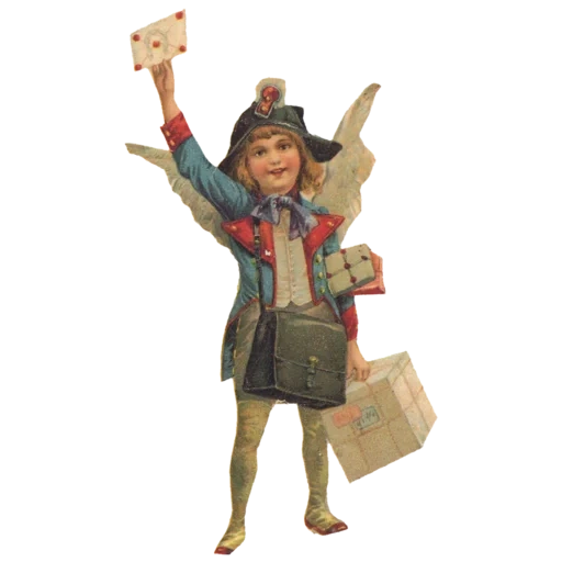 vintage postcard sticker 2