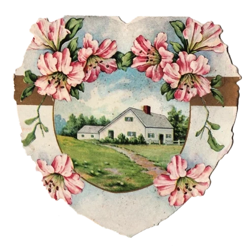 vintage postcard sticker 33