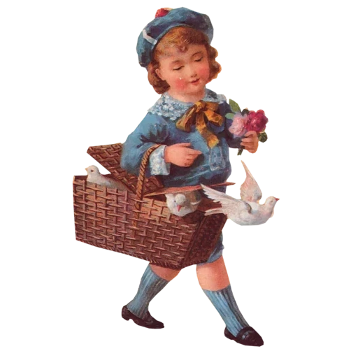 vintage postcard sticker 44