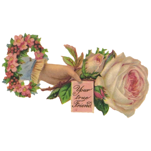 vintage postcard sticker 7