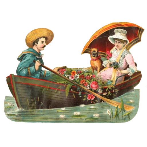 vintage postcard sticker 68