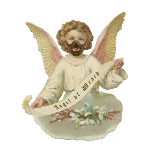 vintage postcard sticker 100