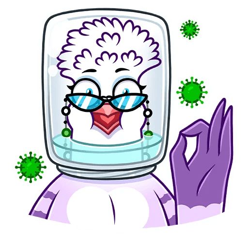 Голубка Вайолет Telegram sticker pack