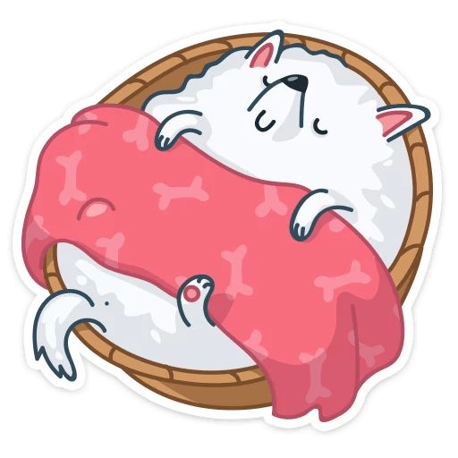 Пушок sticker 25