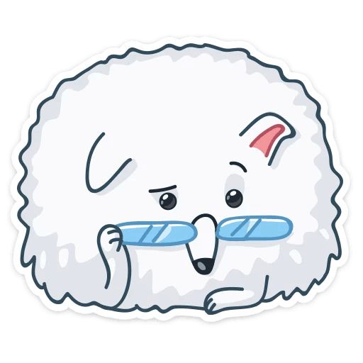 Пушок sticker 10